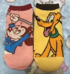 新品　Disney ミッキー プルート 靴下　2種セット