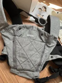 ハグラク　抱っこ紐 ヒップシート付き グレーのサムネイル