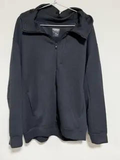 UNIQLO ストレッチ ドライスウェット フルジップパーカー 黒 XXL
