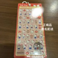 ボンボンドロップシールミニ 赤　キティ