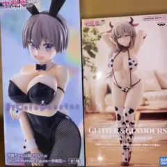 宇崎ちゃんは遊びたい ω 宇崎花 宇崎月 牛水着 バニー フィギュア