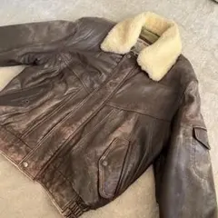 G-1フライトジャケット 羊革 ダークブラウン M