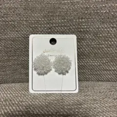 シルバー フラワーデザイン イヤリング