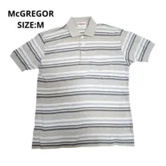 美品✨マクレガー半袖ランダムピッチボーダーポロシャツ M
