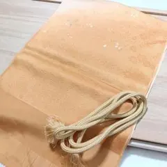 へ2 帯締め帯揚げセット オレンジ 花柄