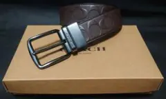 【美品・箱あり】COACH コーチ リバーシブルベルト