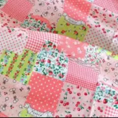 9/2限定SALE　コットンプリント　綿　パッチワーク　ピンク