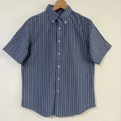 DOCKERS ドッカーズ 半袖 ボタンダウン ストライプシャツ Mのサムネイル