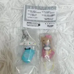 サンリオ平成ギャルチャーム　ハローキティ×ハイビスカス　シナモンロール×ガラケー