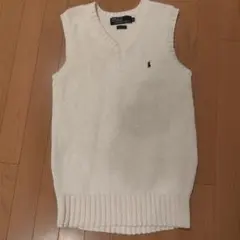 Polo by Ralph Lauren ニットベスト ホワイト　M