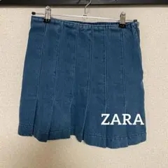 ZARA デニムプリーツミニスカート Mサイズ