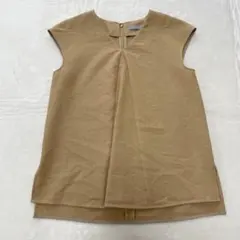 【希少サイズ】セオリーリュクス　ブラウス　ノーカラー　フレンチスリーブ　32