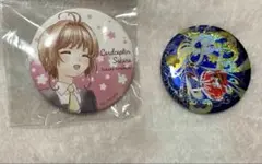 カードキャプターさくら 缶バッジ さくら きのもと 25周年 ピンバッジ ガチャ