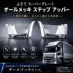 未使用】三菱ふそう スーパーグレート メッキフロントグリル インナー
