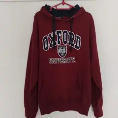 OXFORD UNIVERSITY ロゴパーカー Lサイズ バーガンディ