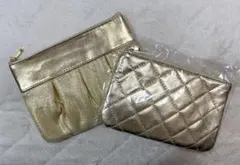【新品】ドクターシーラボ ゴールド ポーチ 2個セットのサムネイル