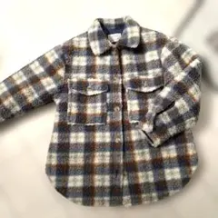 新品 ZARAkids チェックガラボアジャケット アウター10-12歳140