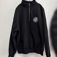 HUF ジップ ブラック スウェット