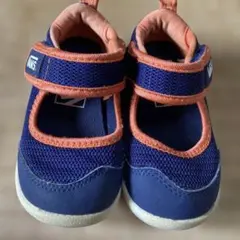 VANS ベビーサンダル ネイビー/オレンジ