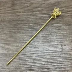 3F アンティーク かんざし 簪 ゴールド 冠 飾り 金工細工 昭和レトロ