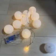 コットンボールライト 電池付き