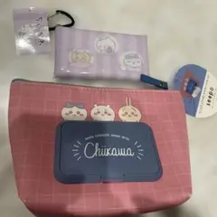 ちいかわ　シーポ　ポーチ　クリアマルチケースセット