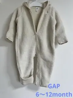 GAP アイボリー フリースロンパース 70cm