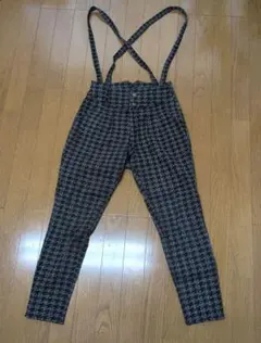 千鳥格子柄 サスペンダー付きパンツのサムネイル