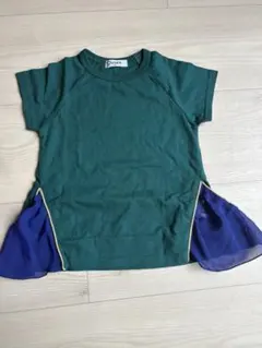 オトナト 女の子 半袖 異素材切替 Tシャツ 100cmのサムネイル