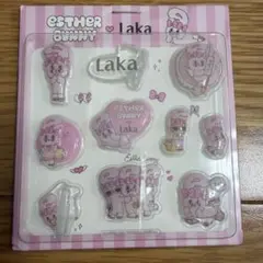 Laka × Esther Bunny 3Dボリュームシール
