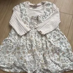petit main 花柄長袖カットソー 130