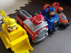 パウパトロールベーシックビーグル4点セット　ラブルマーシャルチェイスズーマセット