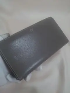 CELINE 長財布 ラウンドファスナー グレーのサムネイル