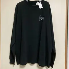 未使用　ビラボン　長袖Tシャツ　ロンT XL 大きめ　黒　ブラック