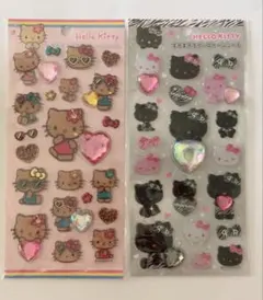 キラキララインストーンシール　ハローキティ　2点セット