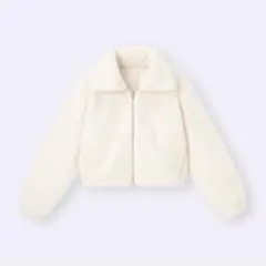新品未使用　GU ジーユー　フラッフィーブルゾン　ナチュラル　M レディース
