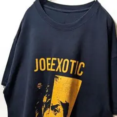 ジョーエキゾチック デカロゴ Tシャツ ブラック 黒 古着
