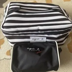 agnes b. ポーチ 2点セット ボーダー柄のサムネイル