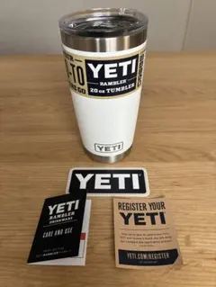 YETI Rambler Travel Mug 20oz ホワイト ノベルティ - メルカリ