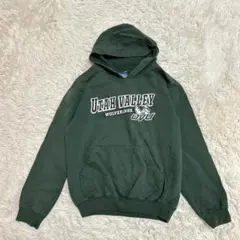 希少 チャンピオン カレッジロゴ パーカー 緑 ユタバレー大学 ユニセックス