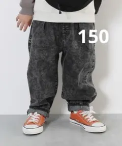 devirock 楽デニム ルーズタックパンツ　ジーンズ　　　150