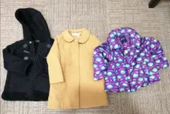 【送料無料】女児アウター・コート、ダウン、ダッフル　3点セット　コムサイズム