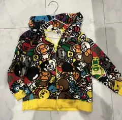 BAPE KIDS フルジップ　パーカー　ベビーマイロ　110