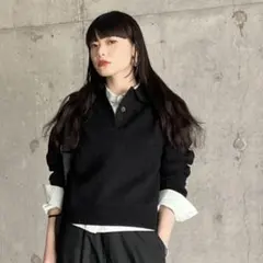 スムースコットンポロセーター