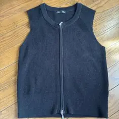 GU ブラック ニットベスト Mサイズ