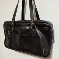 【タン塩様専用】イーストボーイ　スクールバッグ　ブラウン　ピンク　スクバ　JK