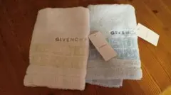 新品タグつき GIVENCHY ハンドタオル 2枚セット ホワイト ブルー