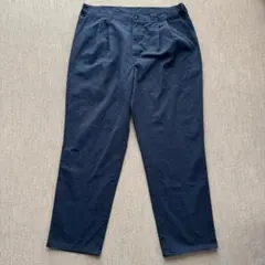 Dickies W40 ビッグサイズ タック入り ワイドチノパン ネイビー
