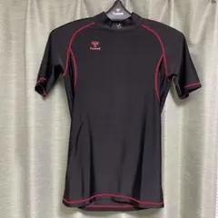 hummel 半袖インナーウェア Oサイズ 黒/赤