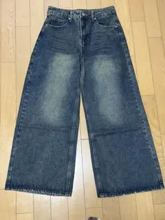 デニム　ワイドレッグ